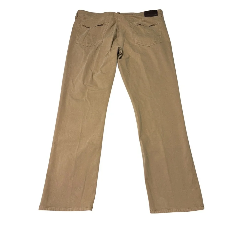AG Adriano Goldschmied Everett Slim Straight Khaki Pants Tan Mens 40x32 1794SUDL